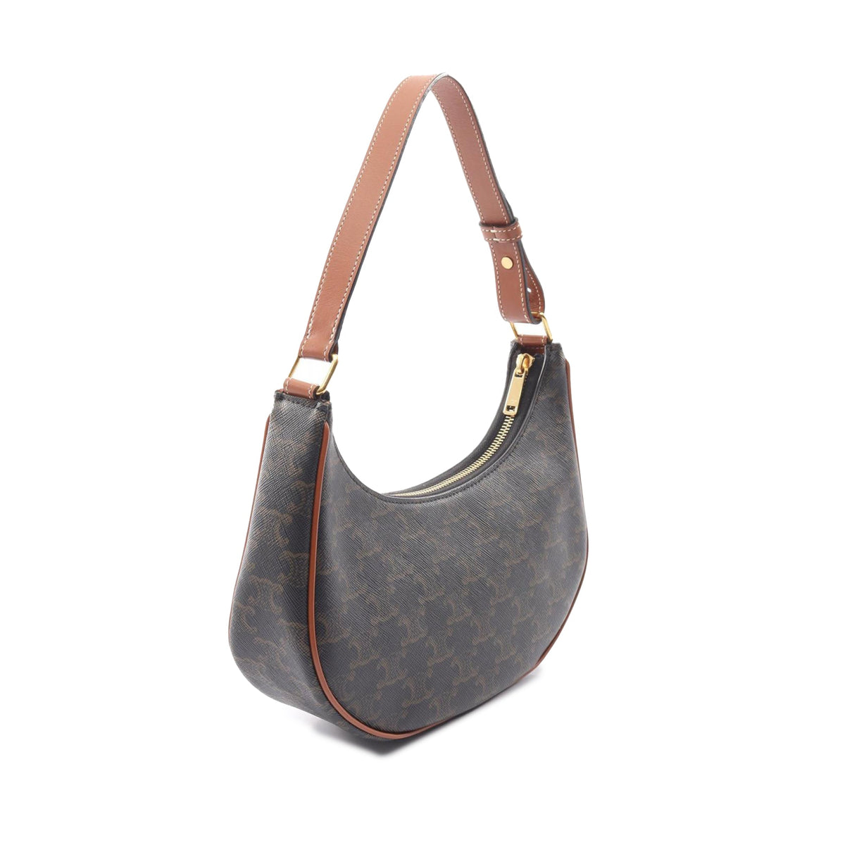 Celine Medium Triomphe Coated Canvas Ava Shoulder Bag
