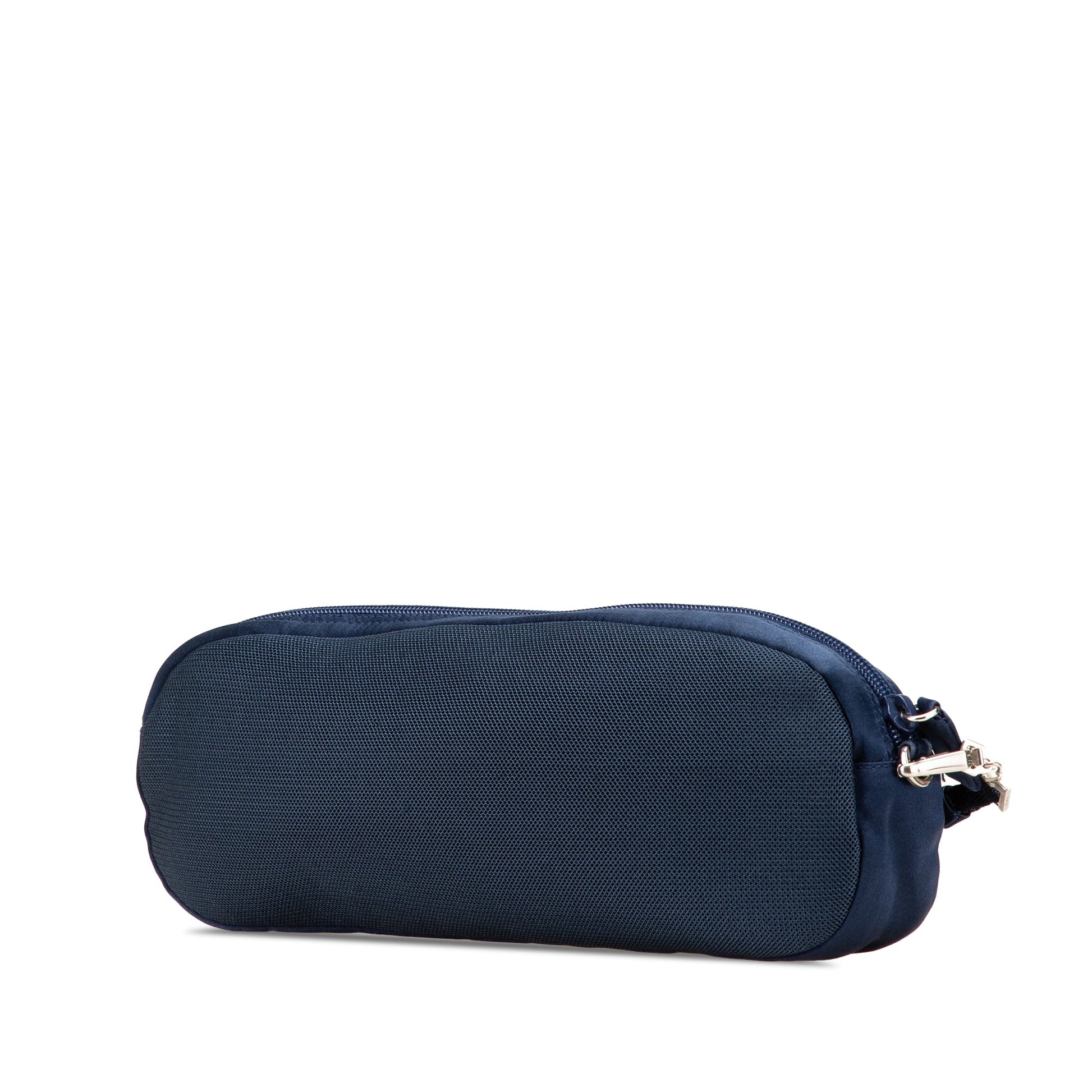 Prada Satin Trimmed Mesh Shoulder Bag