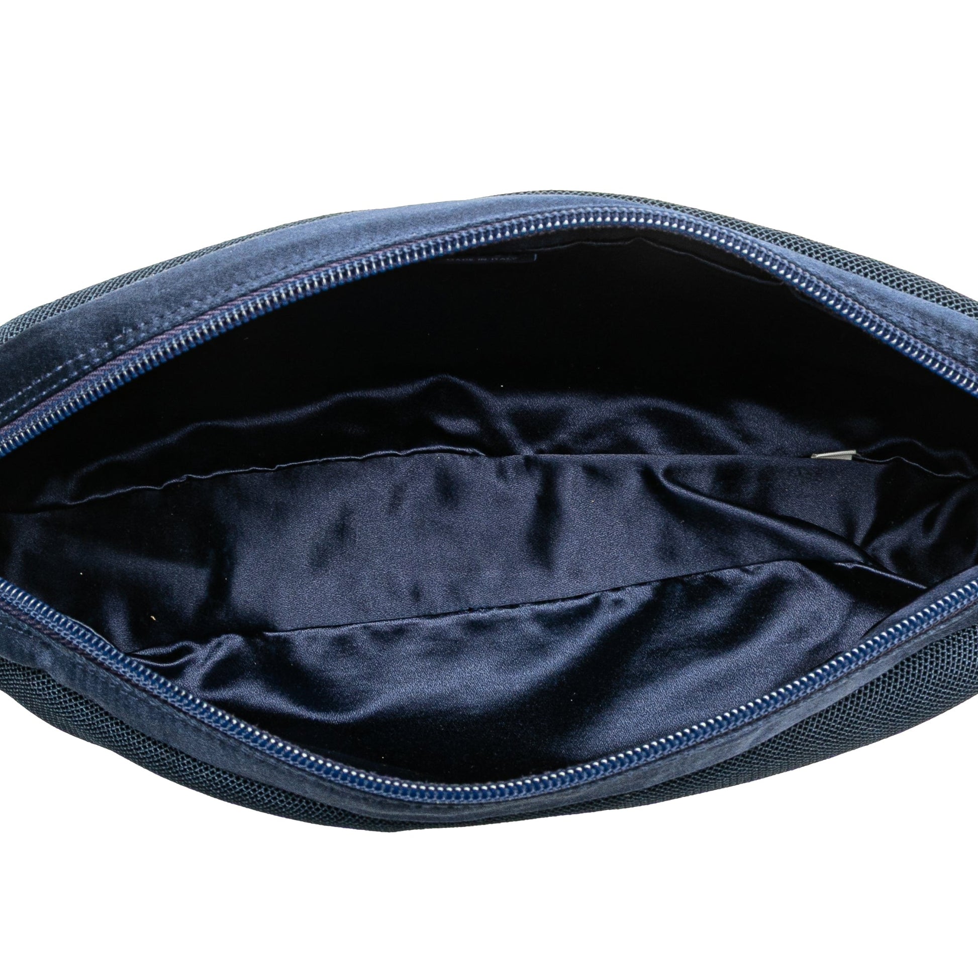 Prada Satin Trimmed Mesh Shoulder Bag
