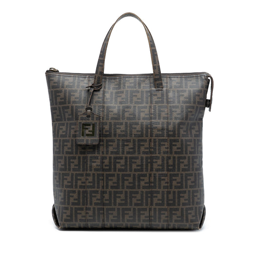 Fendi Zucca Coated Canvas Vertical Tote