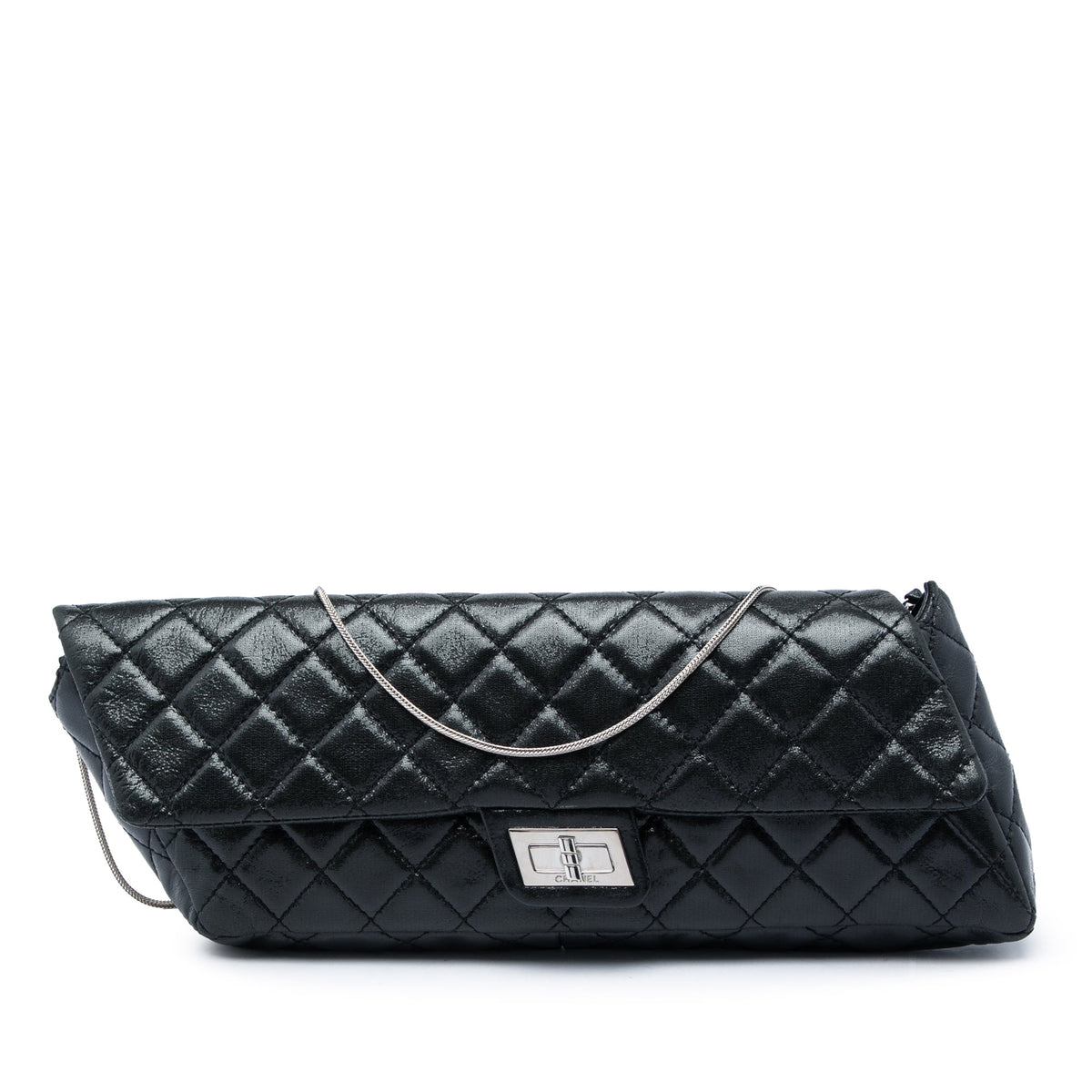 Chanel Glazed Calfskin Reissue 2.55 Clutch With Chain