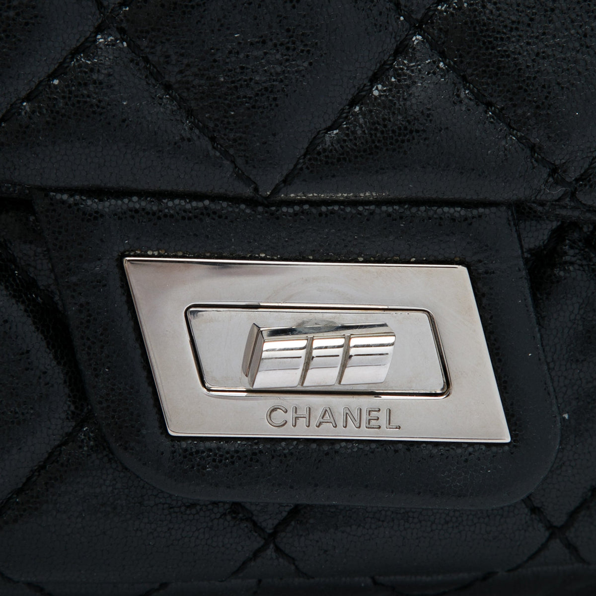 Chanel Glazed Calfskin Reissue 2.55 Clutch With Chain