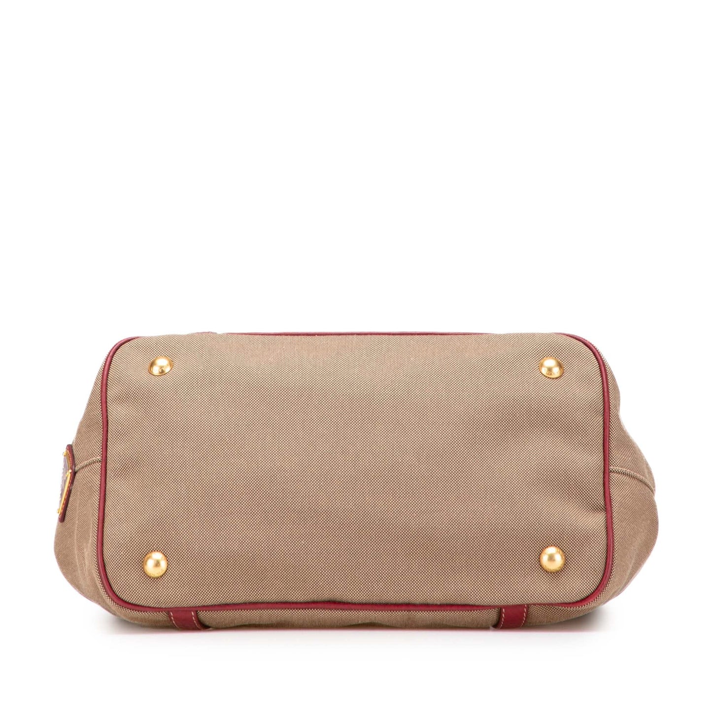Prada Canvas Canapa Logo Bow Satchel