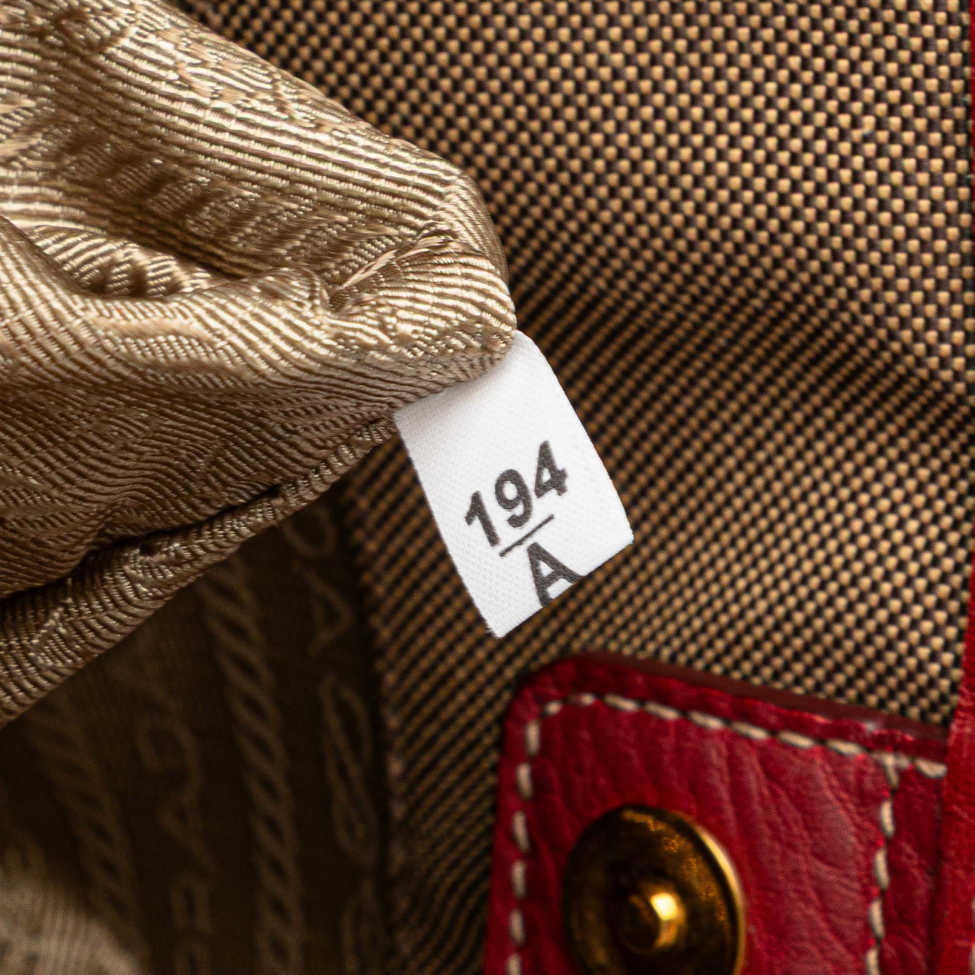 Prada Canvas Canapa Logo Bow Satchel