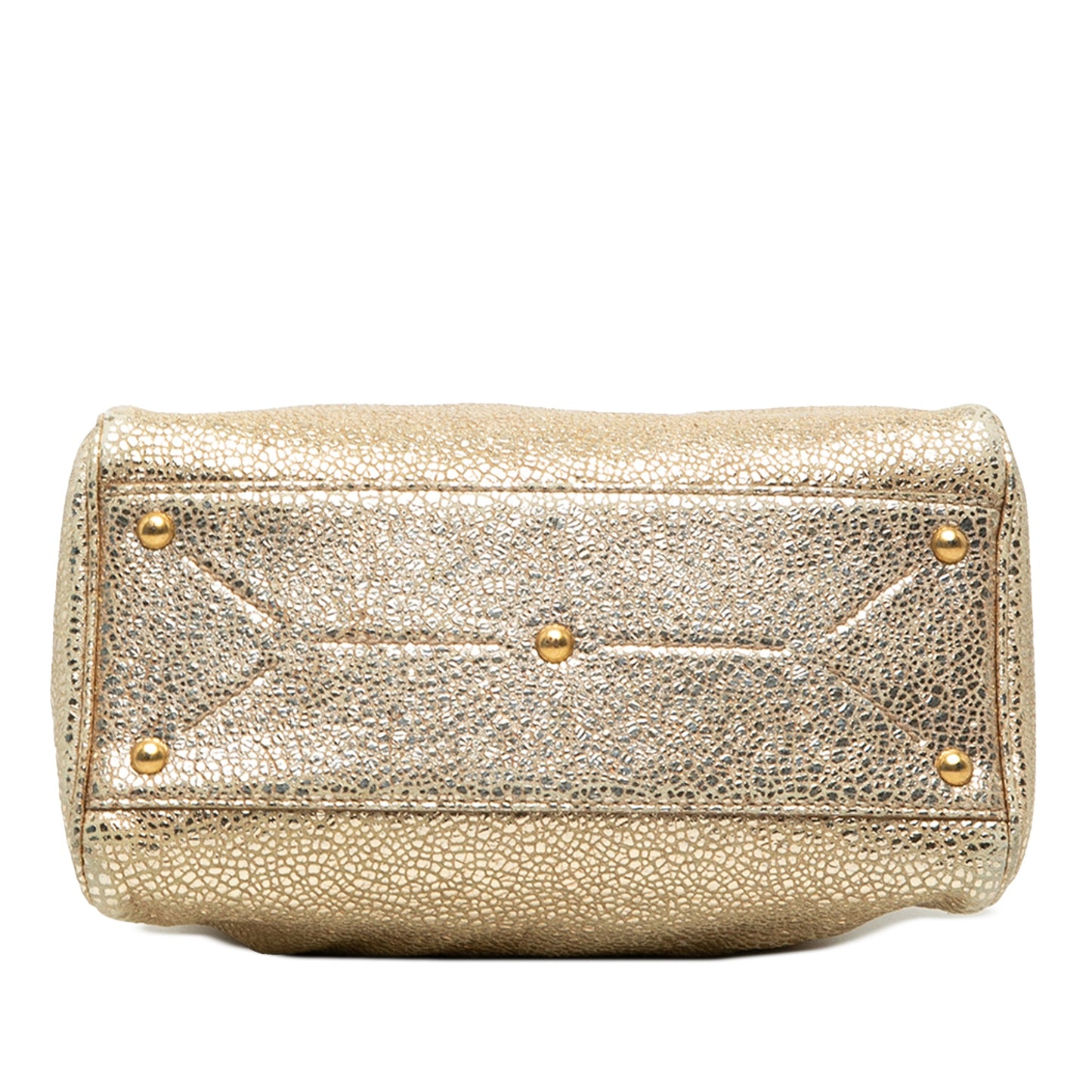 Saint Laurent Small Metallic Grained Calfskin Majorelle Handbag