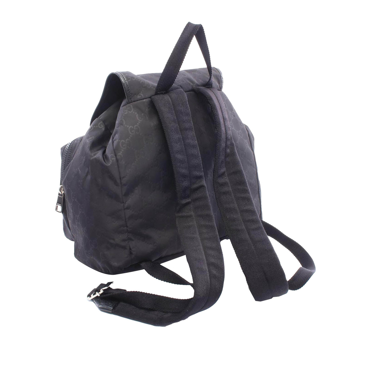 Gucci GG Nylon Double Front Pocket Backpack