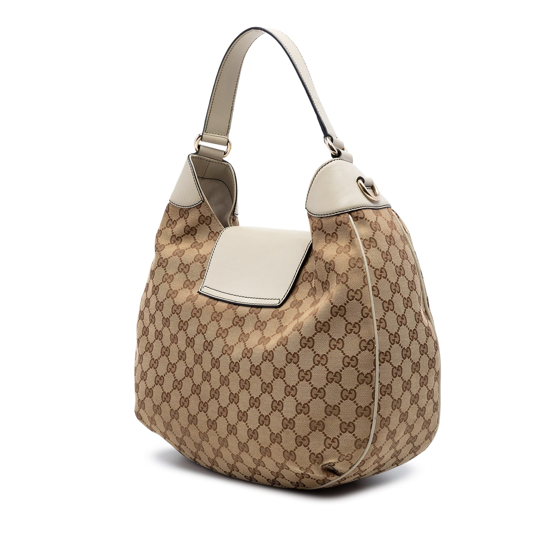 Gucci Medium GG Canvas Emily Flap Satchel
