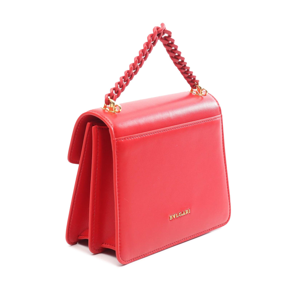 Bvlgari Serpenti Forever Crossbody Bag — Red