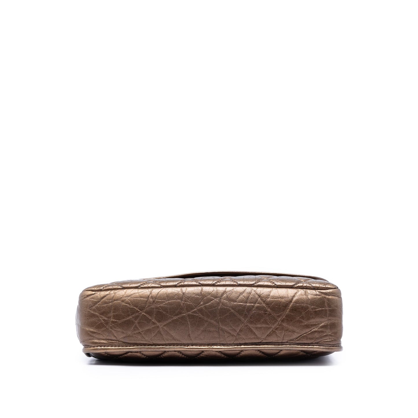 Chanel Quilted Metallic Aged Calfskin Vintage Ligne Flap