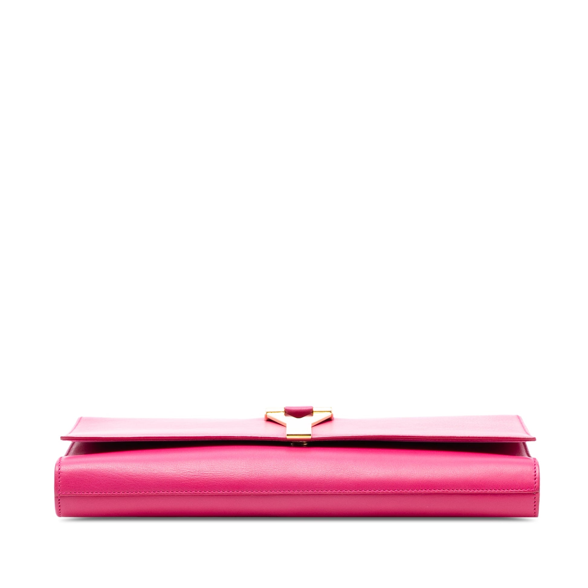 Saint Laurent Leather Chyc Ligne Clutch