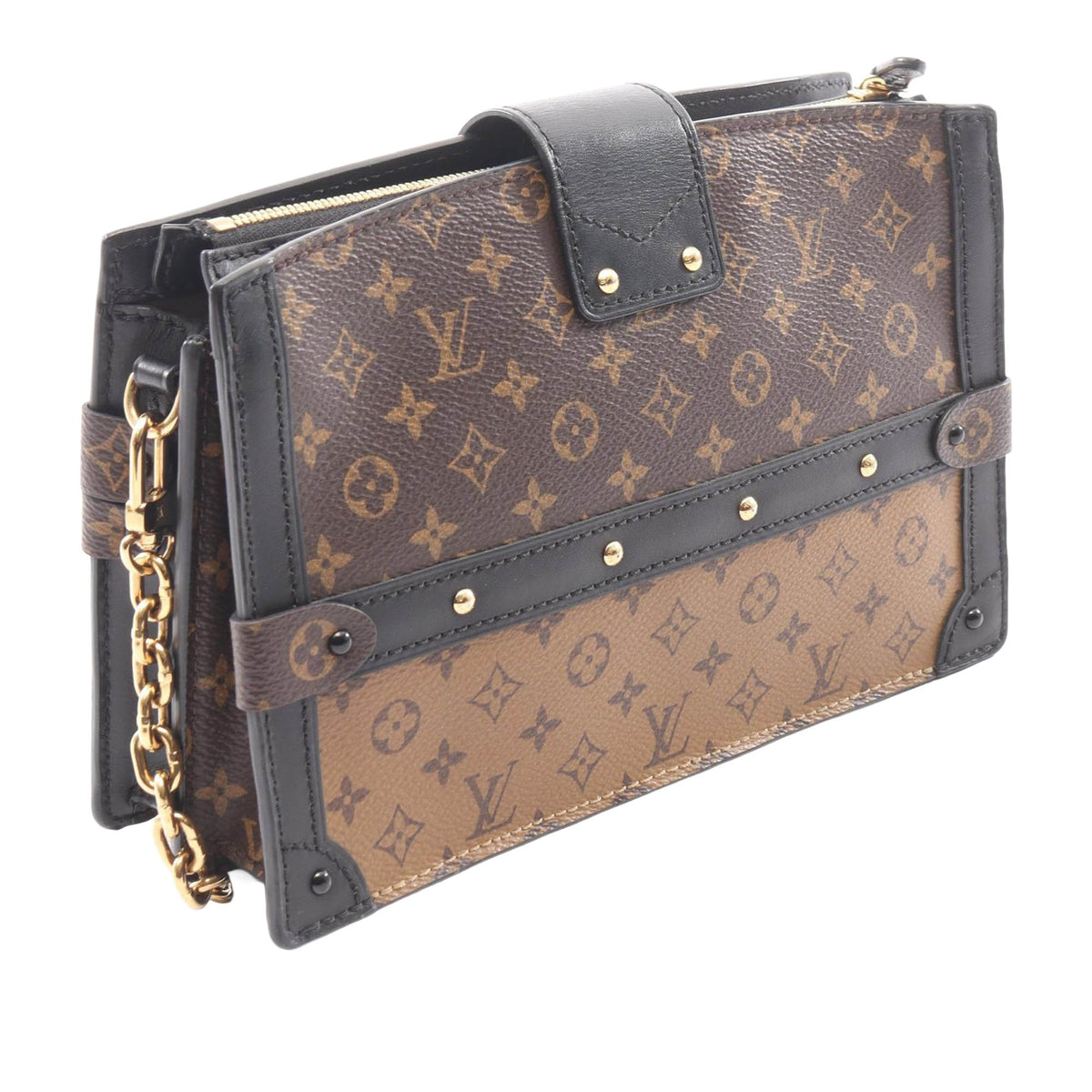 Louis Vuitton Monogram Reverse Trunk Clutch