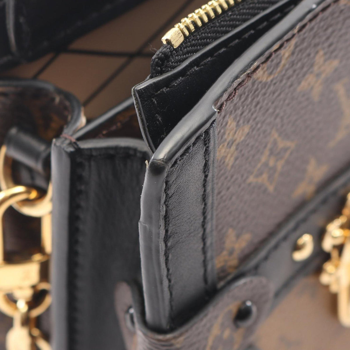 Louis Vuitton Monogram Reverse Trunk Clutch