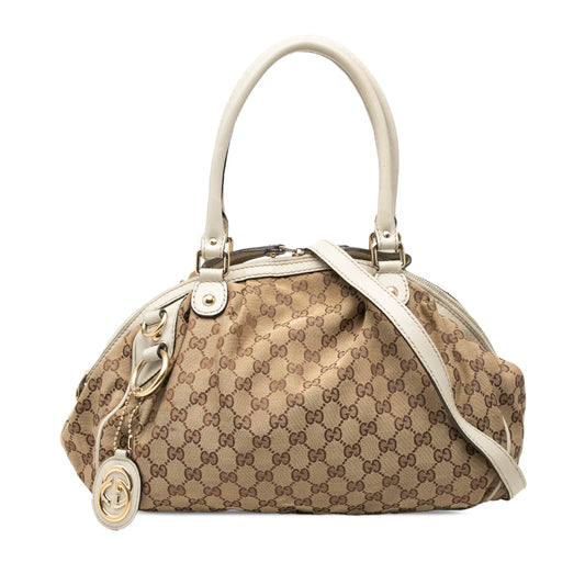 Gucci GG Canvas Sukey Satchel