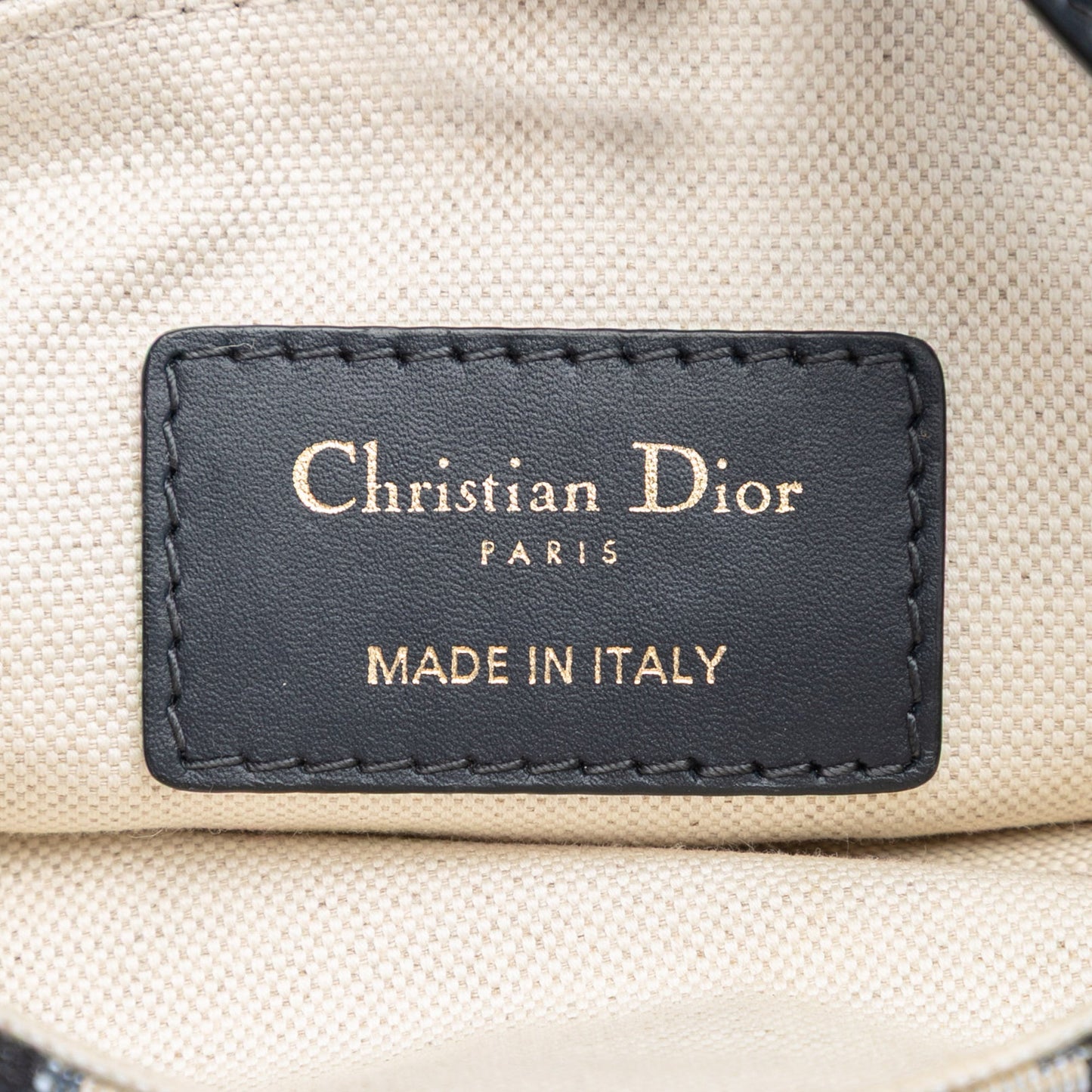 Dior Mini Oblique Canvas Saddle Bag
