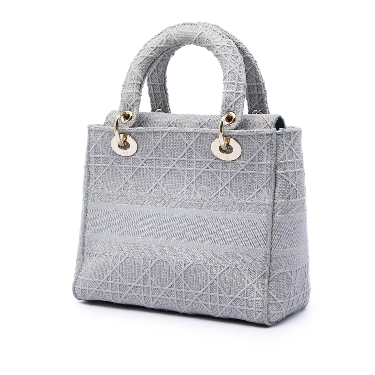 Dior Medium Embroidered Canvas Cannage Lady D Lite