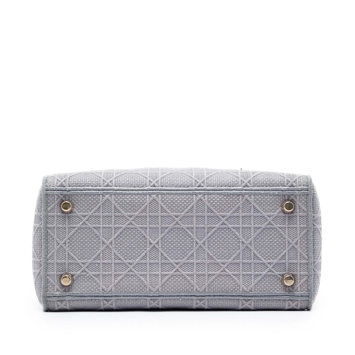 Dior Medium Embroidered Canvas Cannage Lady D Lite