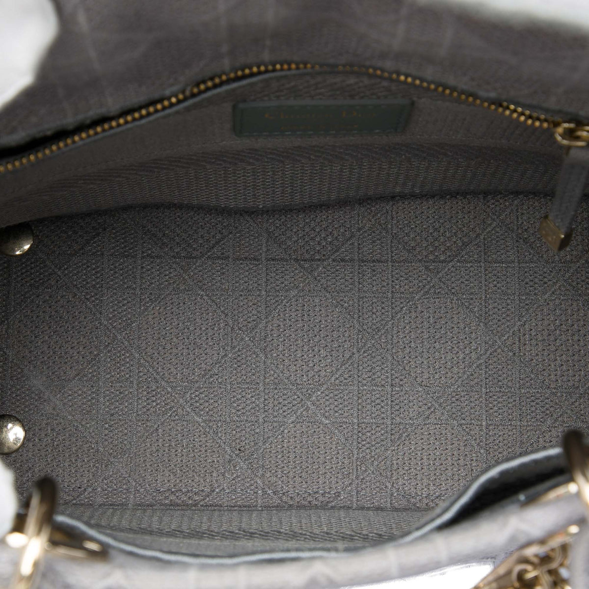 Dior Medium Embroidered Canvas Cannage Lady D Lite