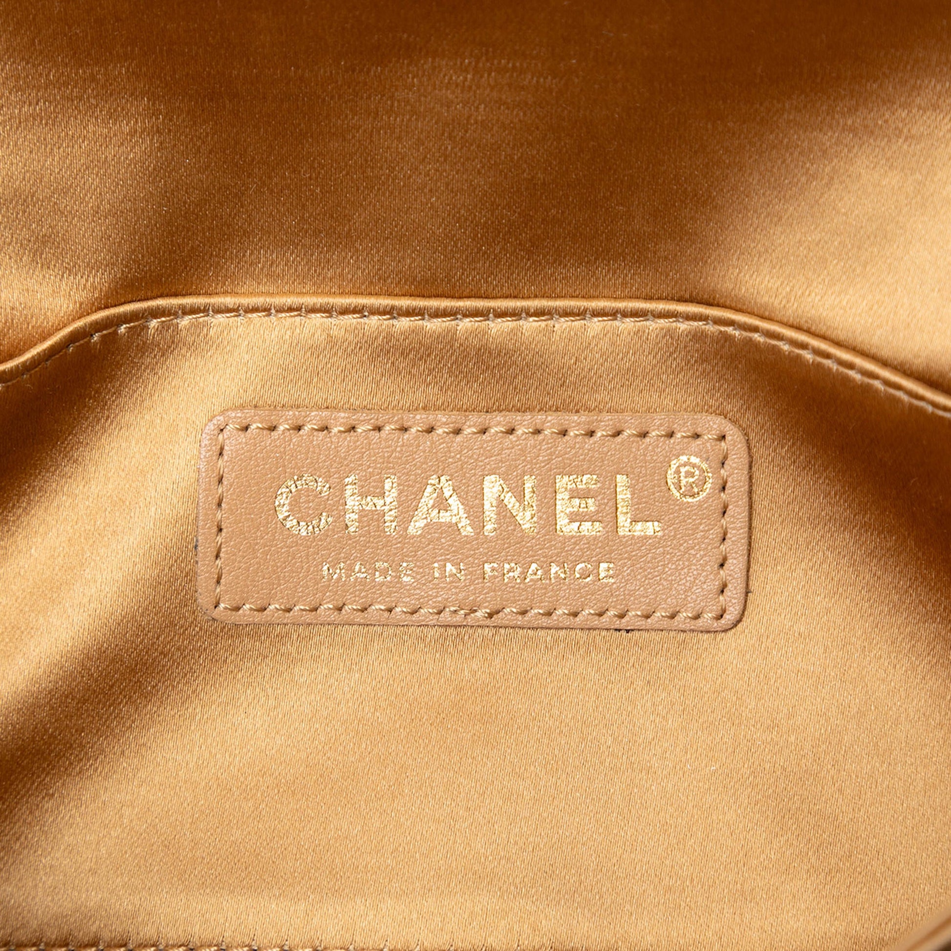 Quilted Satin Crystal Chain Clutch