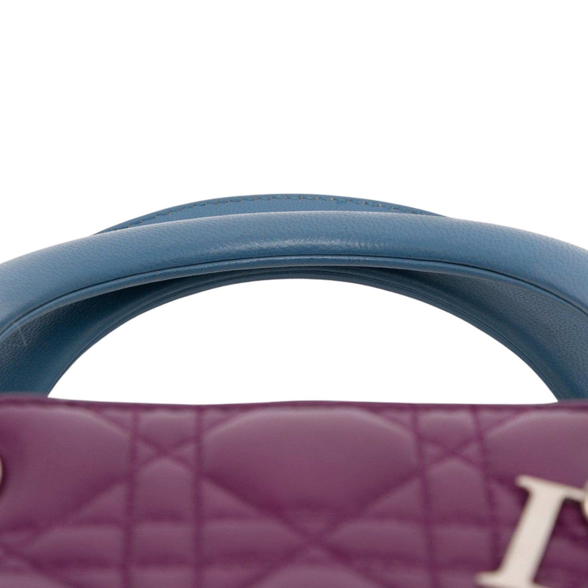 Dior Medium Tricolor Lambskin Cannage Lady Dior