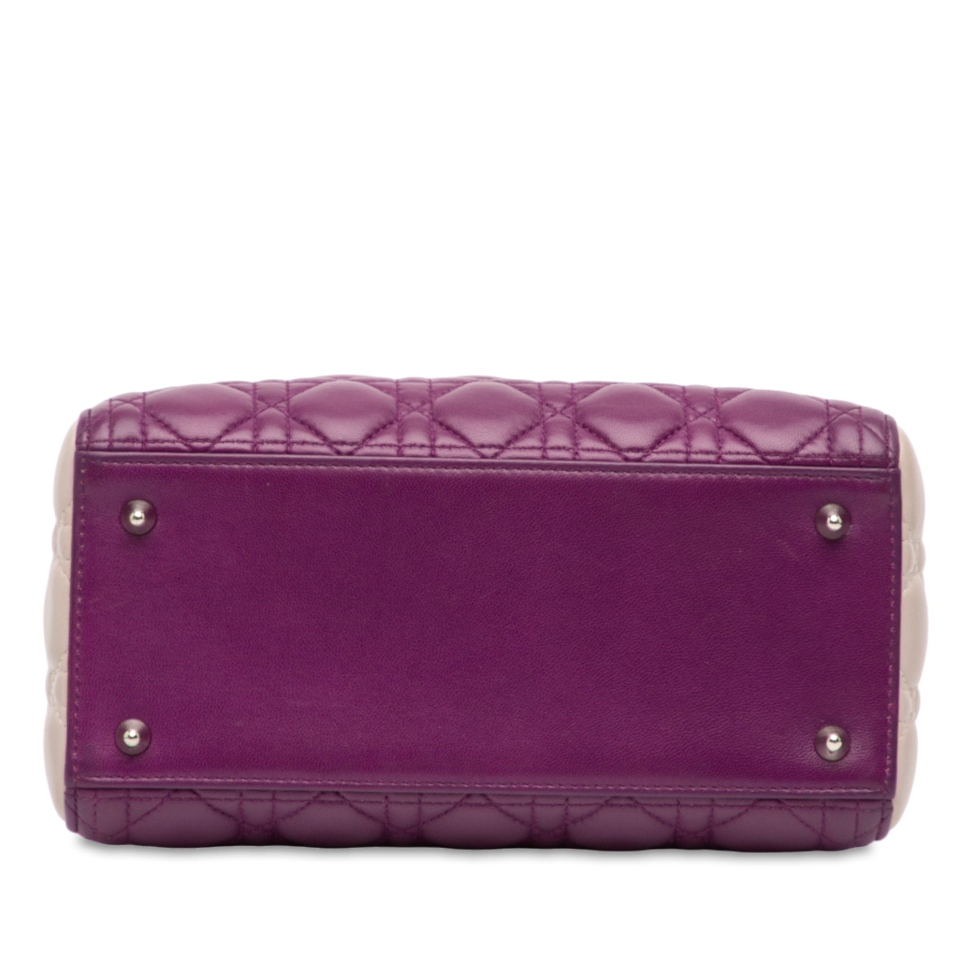 Dior Medium Tricolor Lambskin Cannage Lady Dior