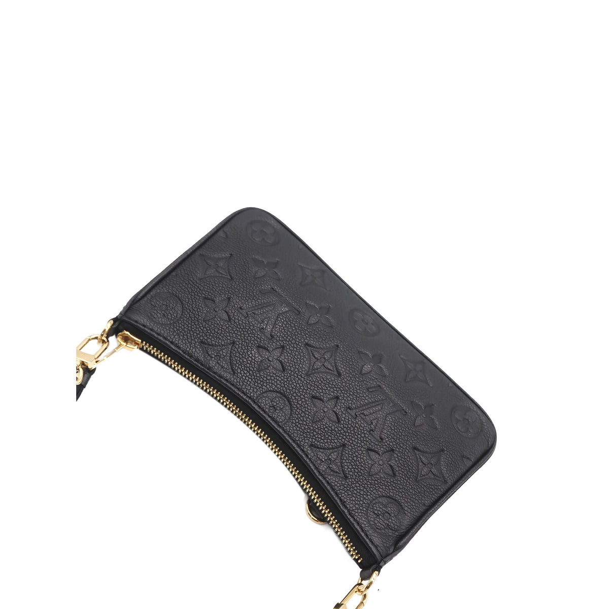 Louis Vuitton Monogram Empreinte Easy Pouch On Strap — Black