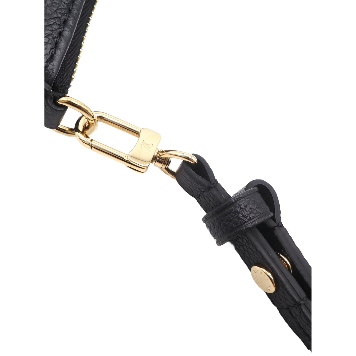 Louis Vuitton Monogram Empreinte Easy Pouch On Strap — Black