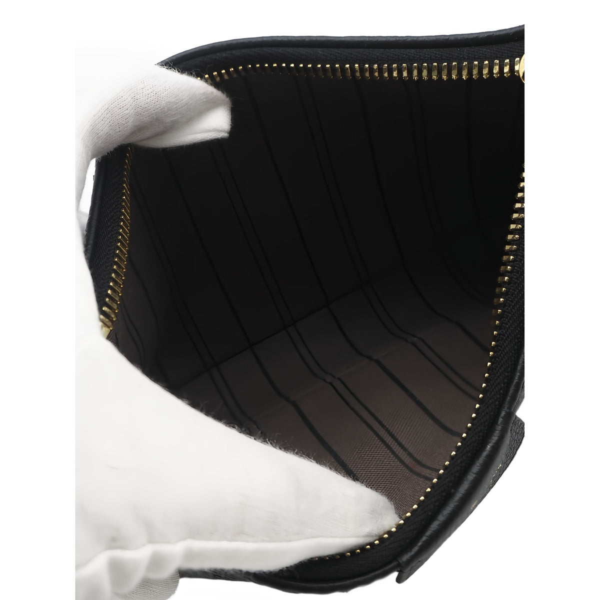 Louis Vuitton Monogram Empreinte Easy Pouch On Strap — Black
