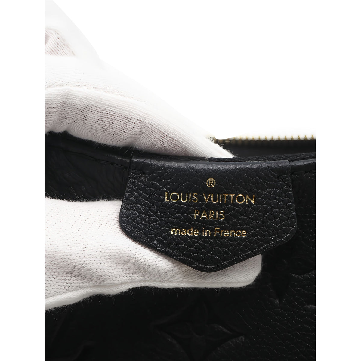Louis Vuitton Monogram Empreinte Easy Pouch On Strap — Black