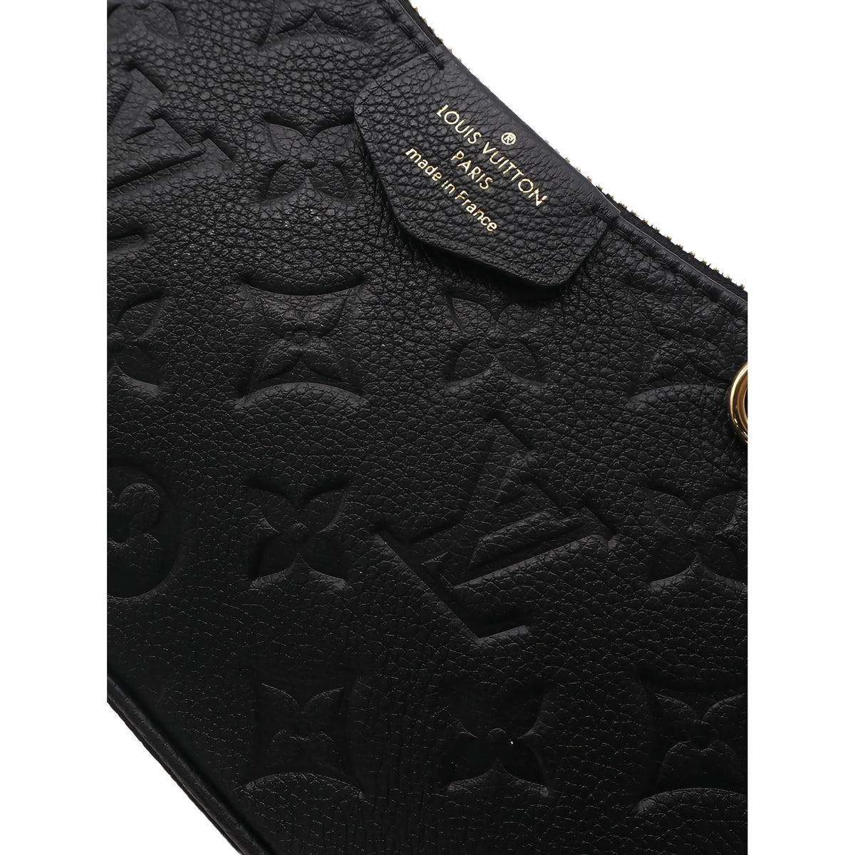 Louis Vuitton Monogram Empreinte Easy Pouch On Strap — Black