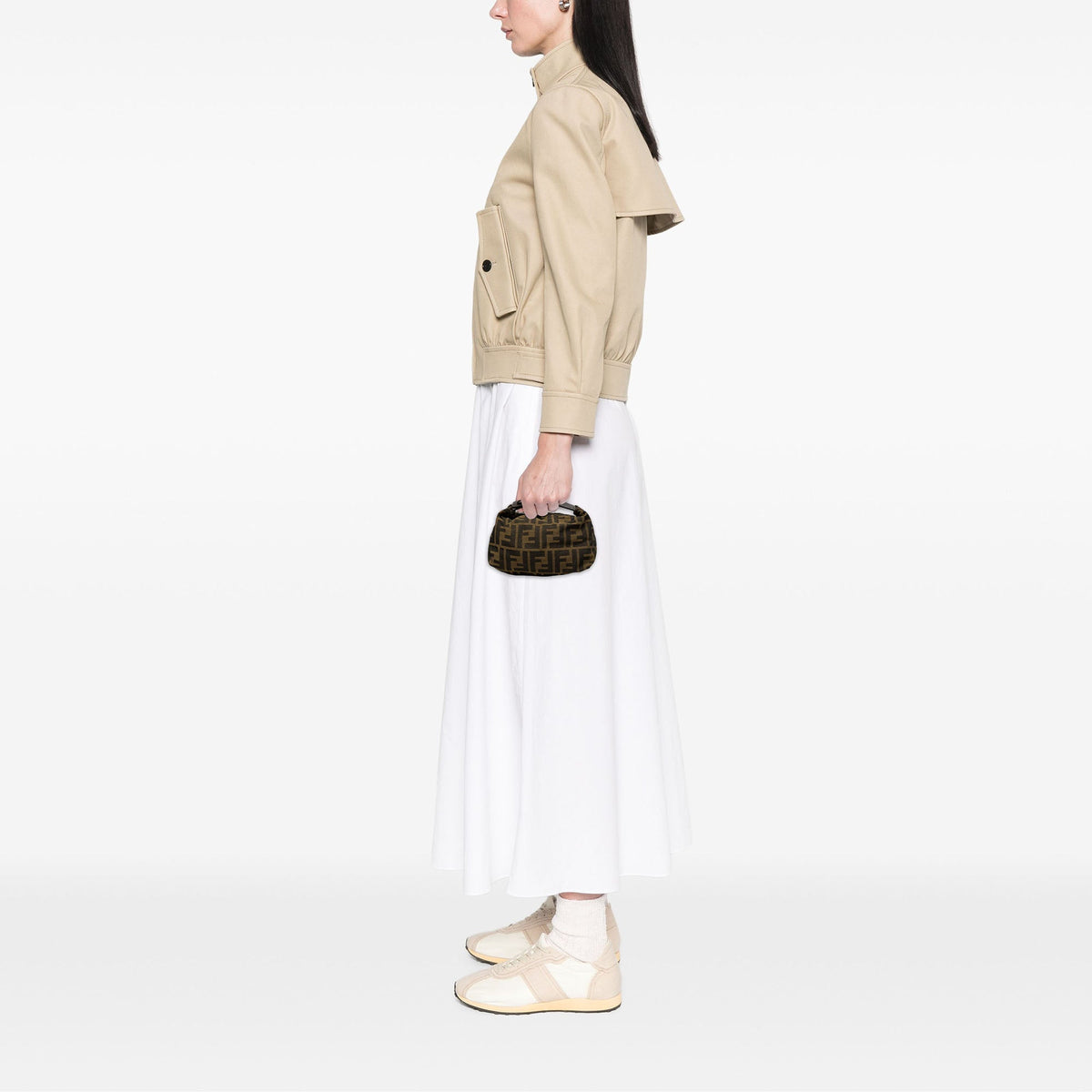 Fendi Mini Zucca Canvas Handbag