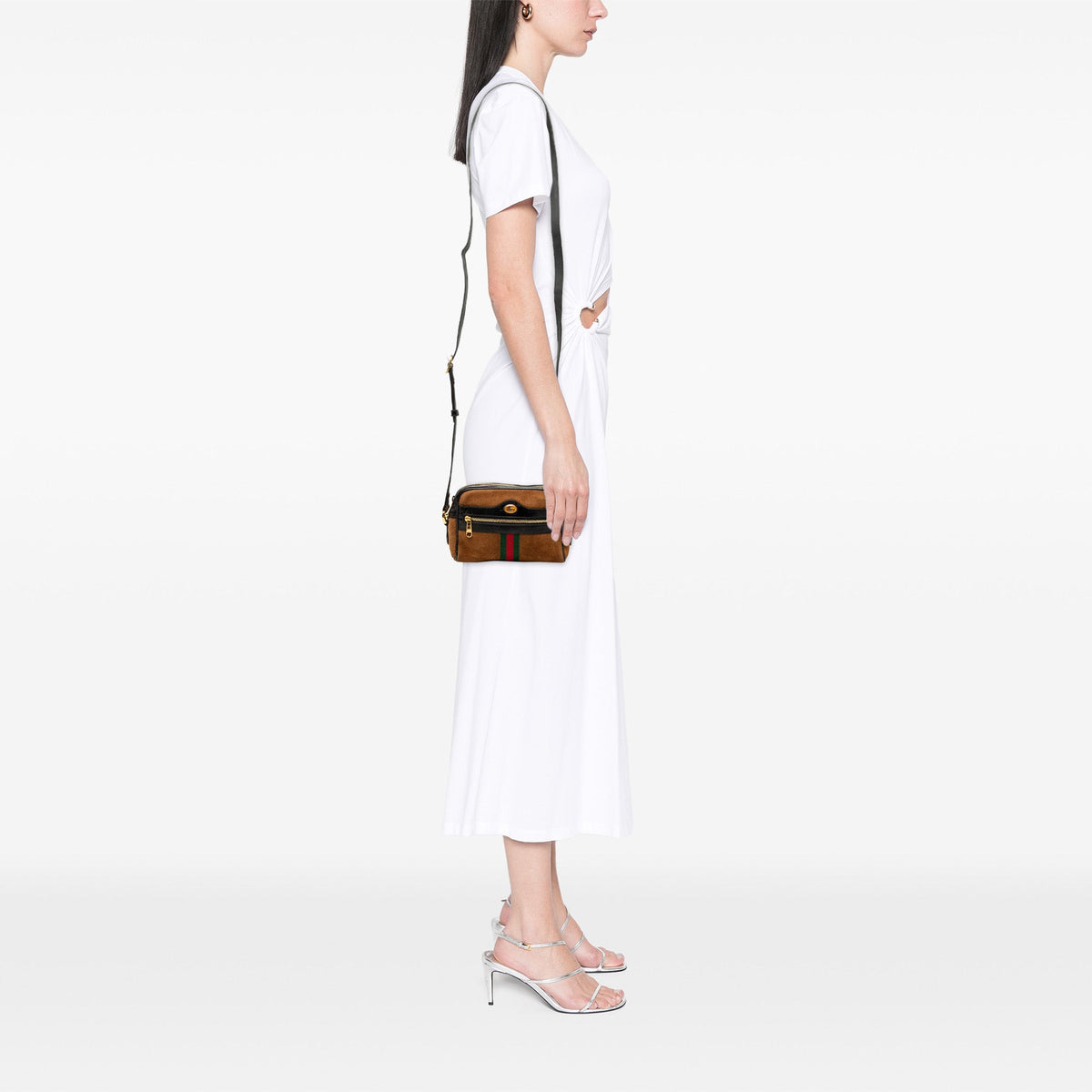 Gucci Mini Suede Web Ophidia Crossbody