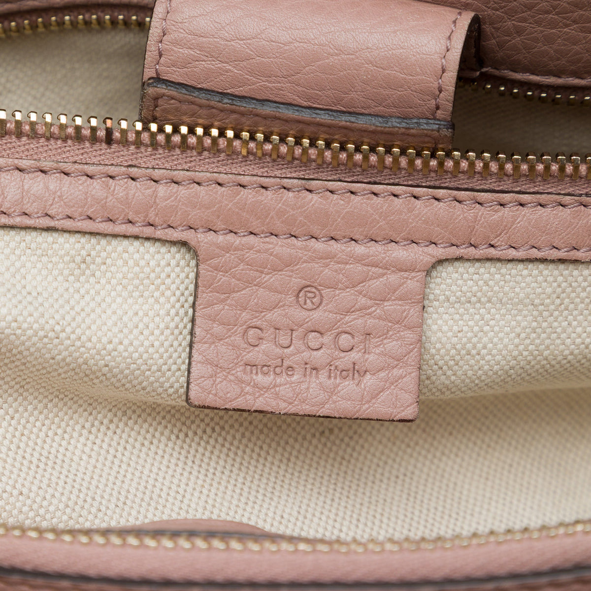 Gucci Medium Calfskin Bamboo Shopper Satchel