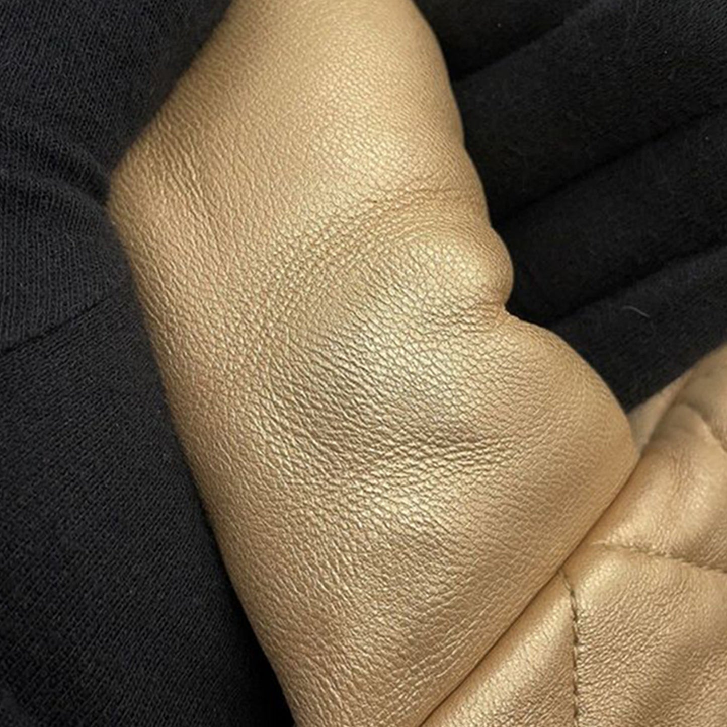 Chanel Quilted Metallic Lambskin Coco Cocoon Bowler Bag