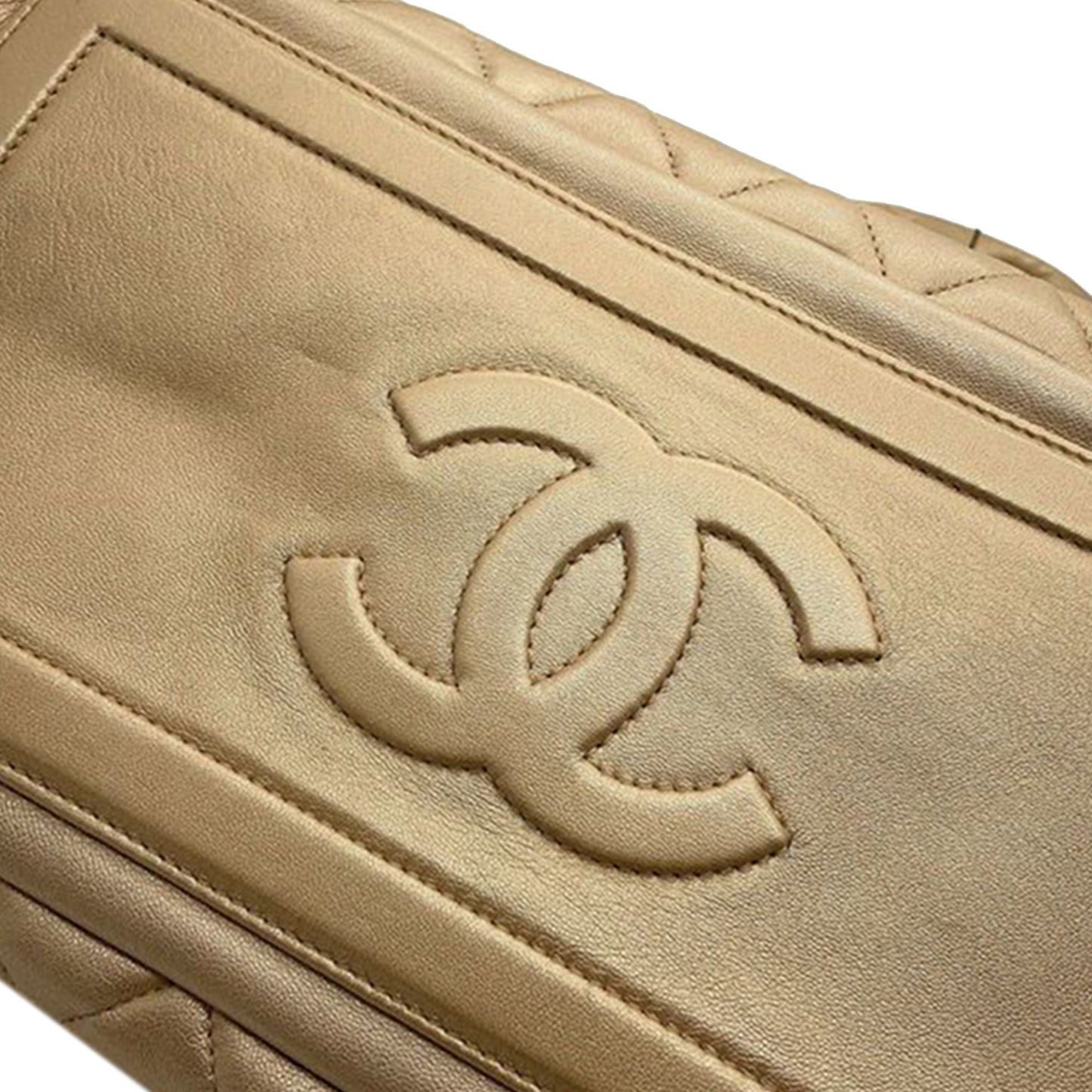 Chanel Quilted Metallic Lambskin Coco Cocoon Bowler Bag