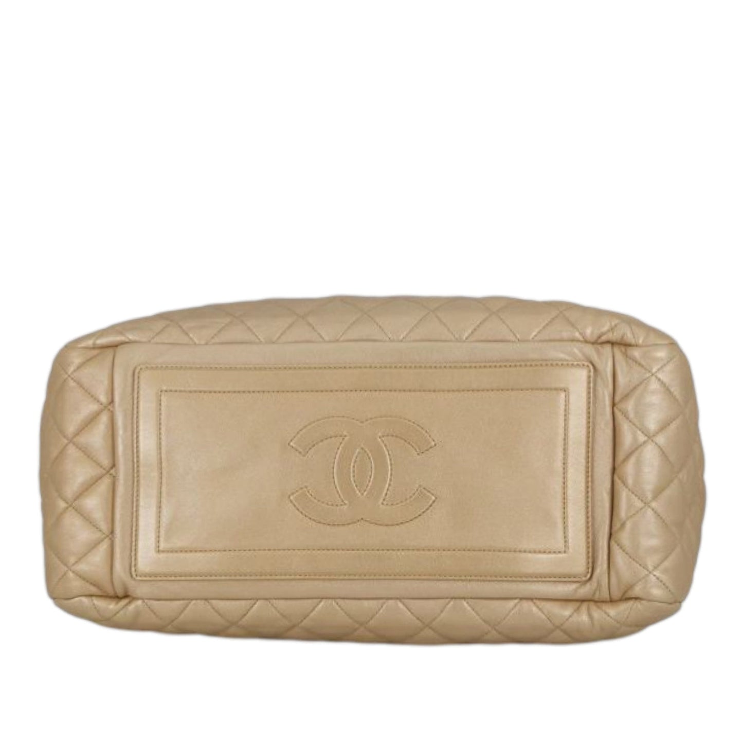 Chanel Quilted Metallic Lambskin Coco Cocoon Bowler Bag