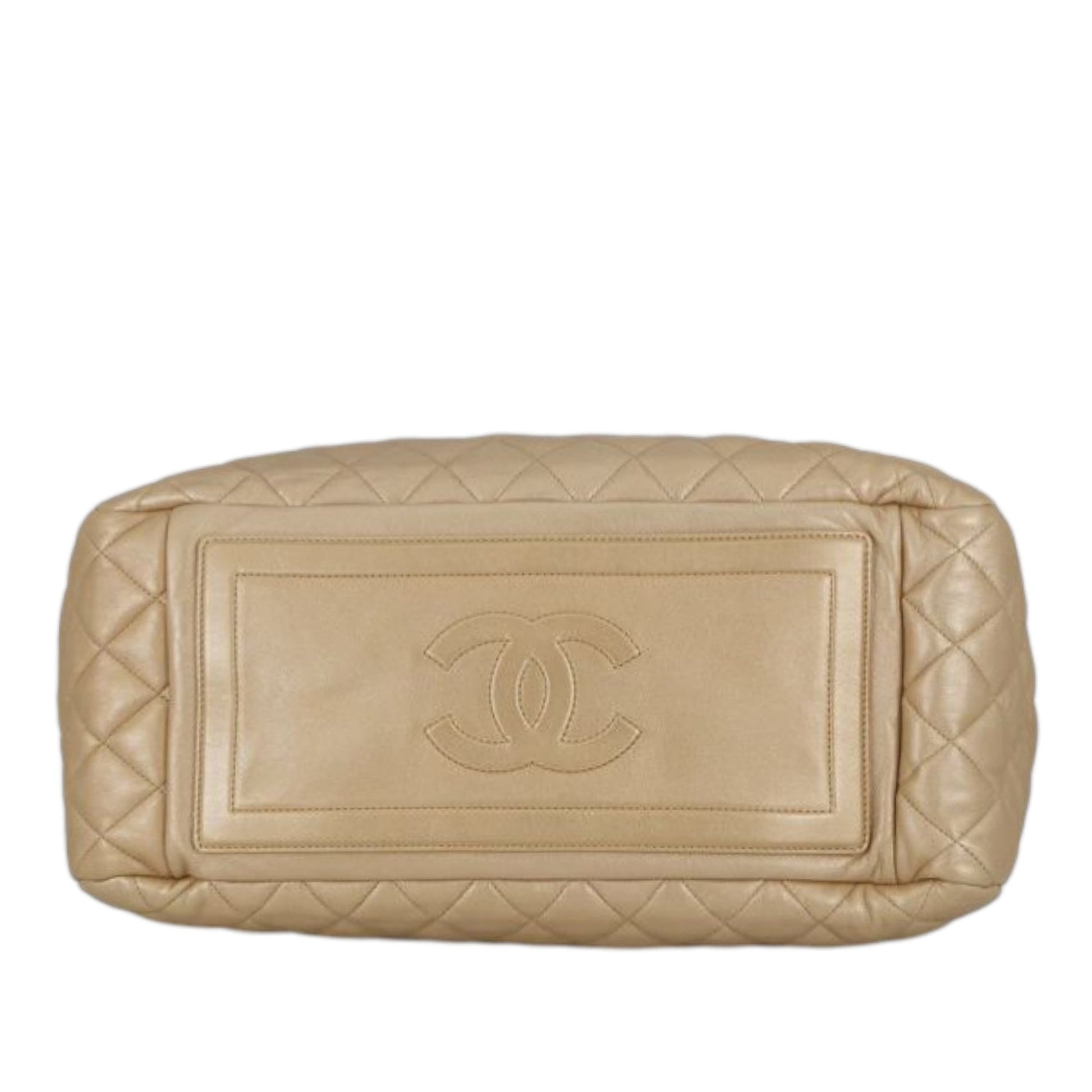 Chanel Quilted Metallic Lambskin Coco Cocoon Bowler Bag