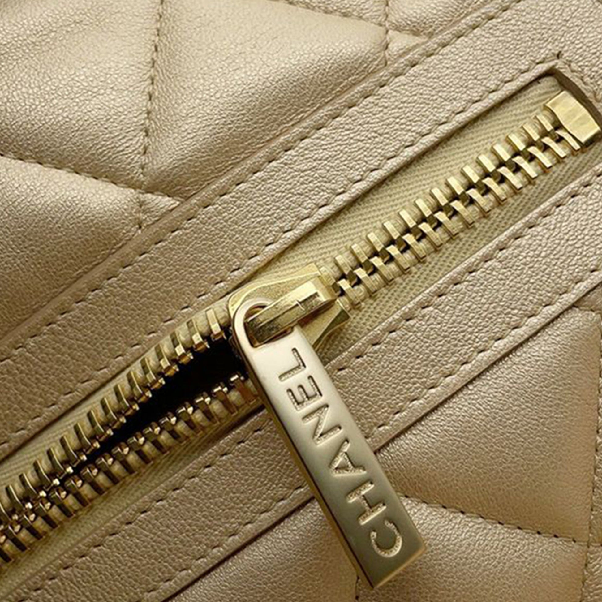 Chanel Quilted Metallic Lambskin Coco Cocoon Bowler Bag