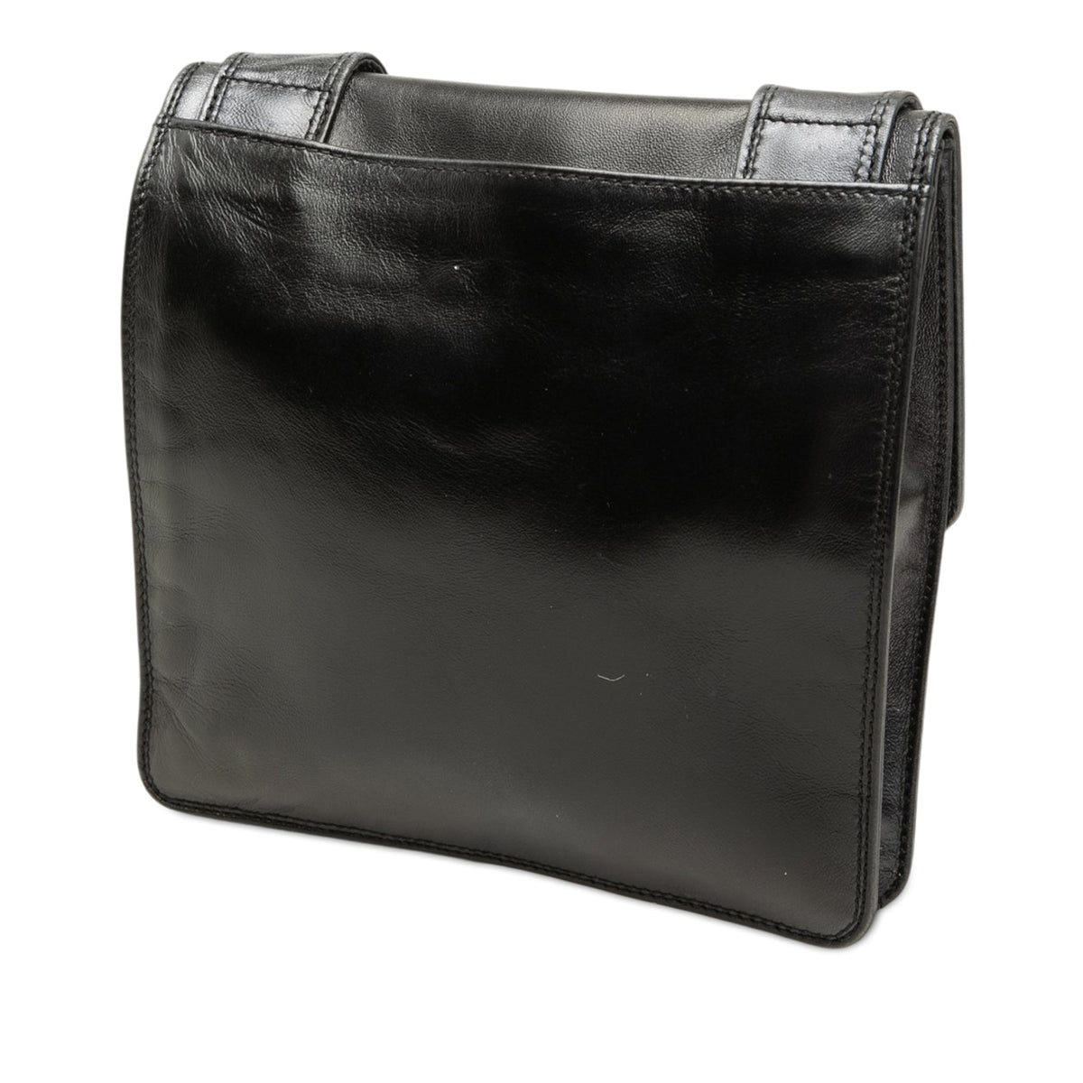 Chanel Lambskin Logo Messenger Bag