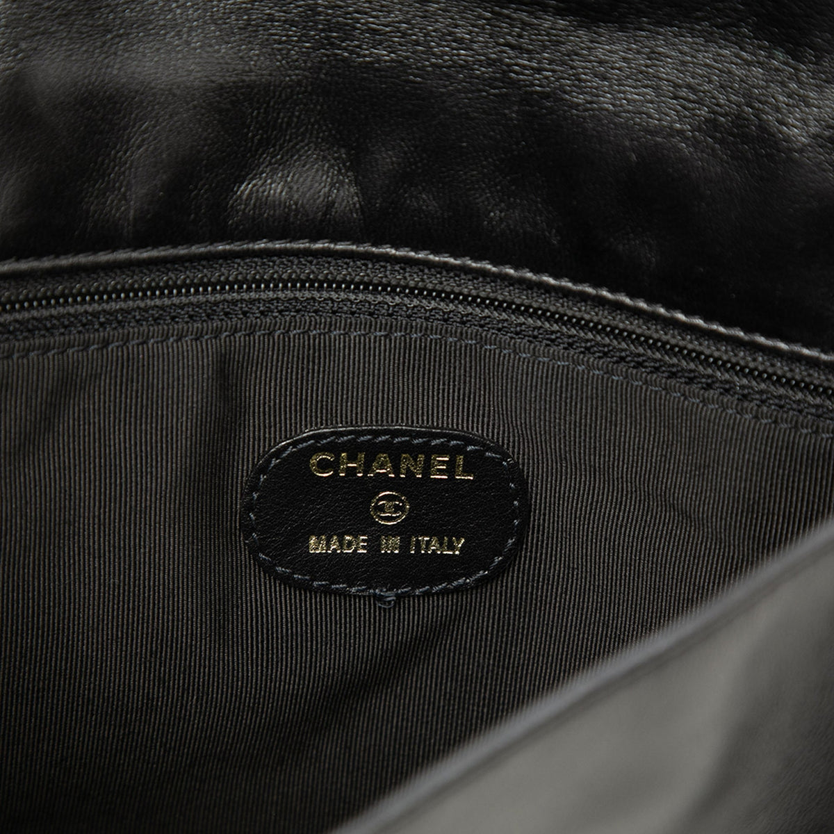 Chanel Lambskin Logo Messenger Bag