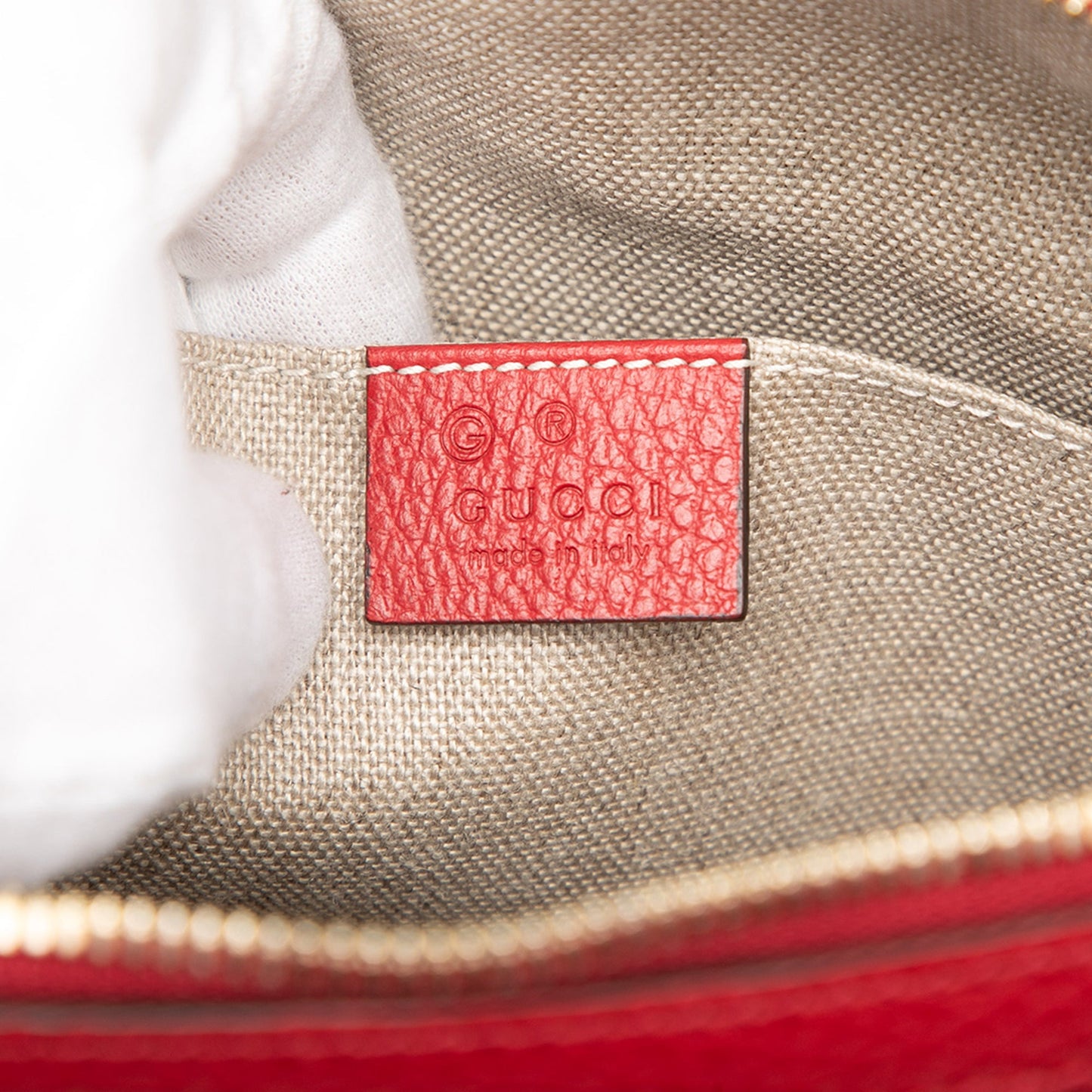 Gucci Mini Calfskin GG Charm Dome Satchel