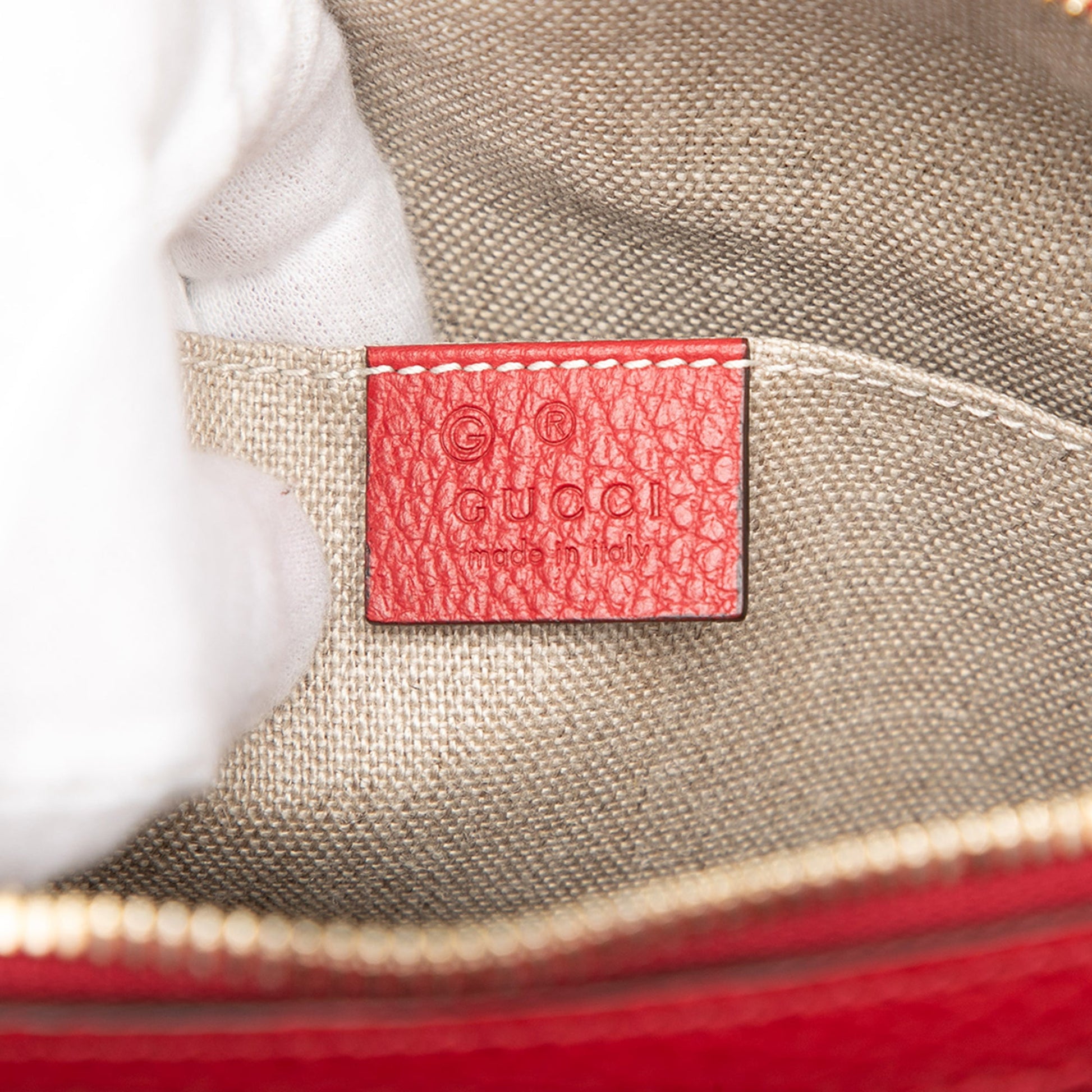 Gucci Mini Calfskin GG Charm Dome Satchel