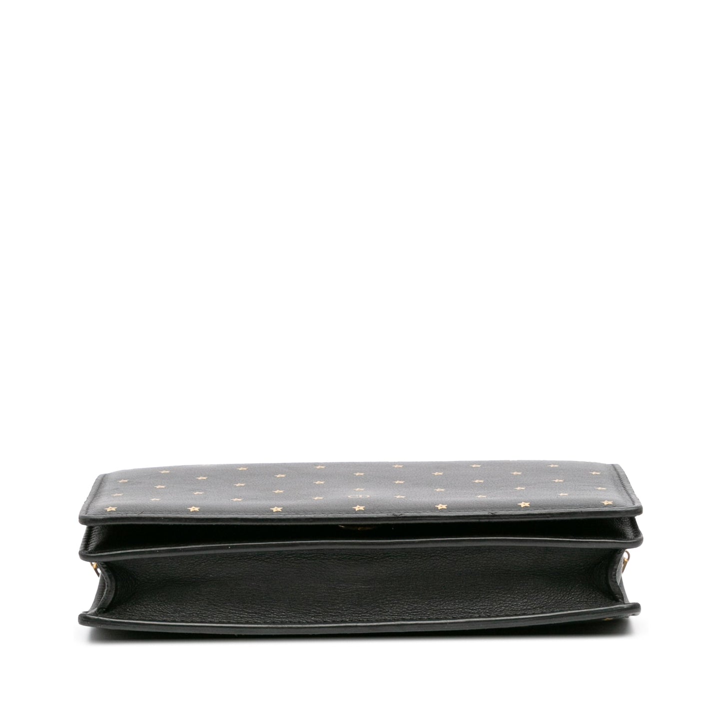 Dior Embossed Calfskin Stars Wallet on Chain