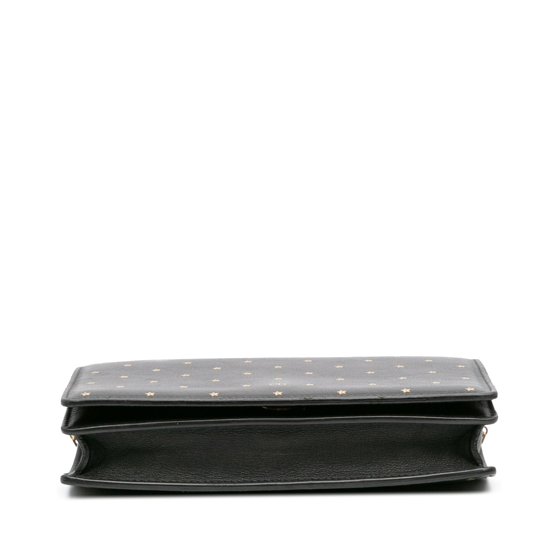 Dior Embossed Calfskin Stars Wallet on Chain