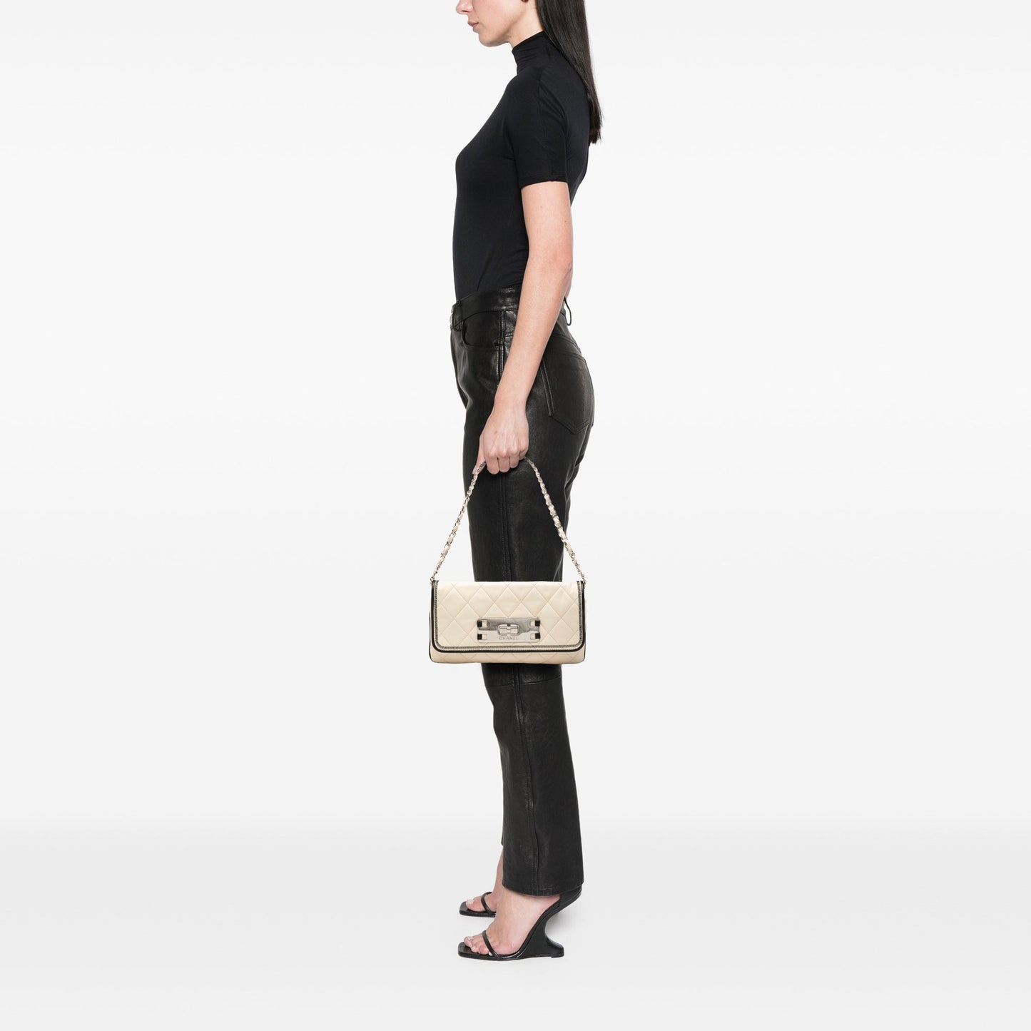 Chanel Quilted Lambskin Reissue East West Flap