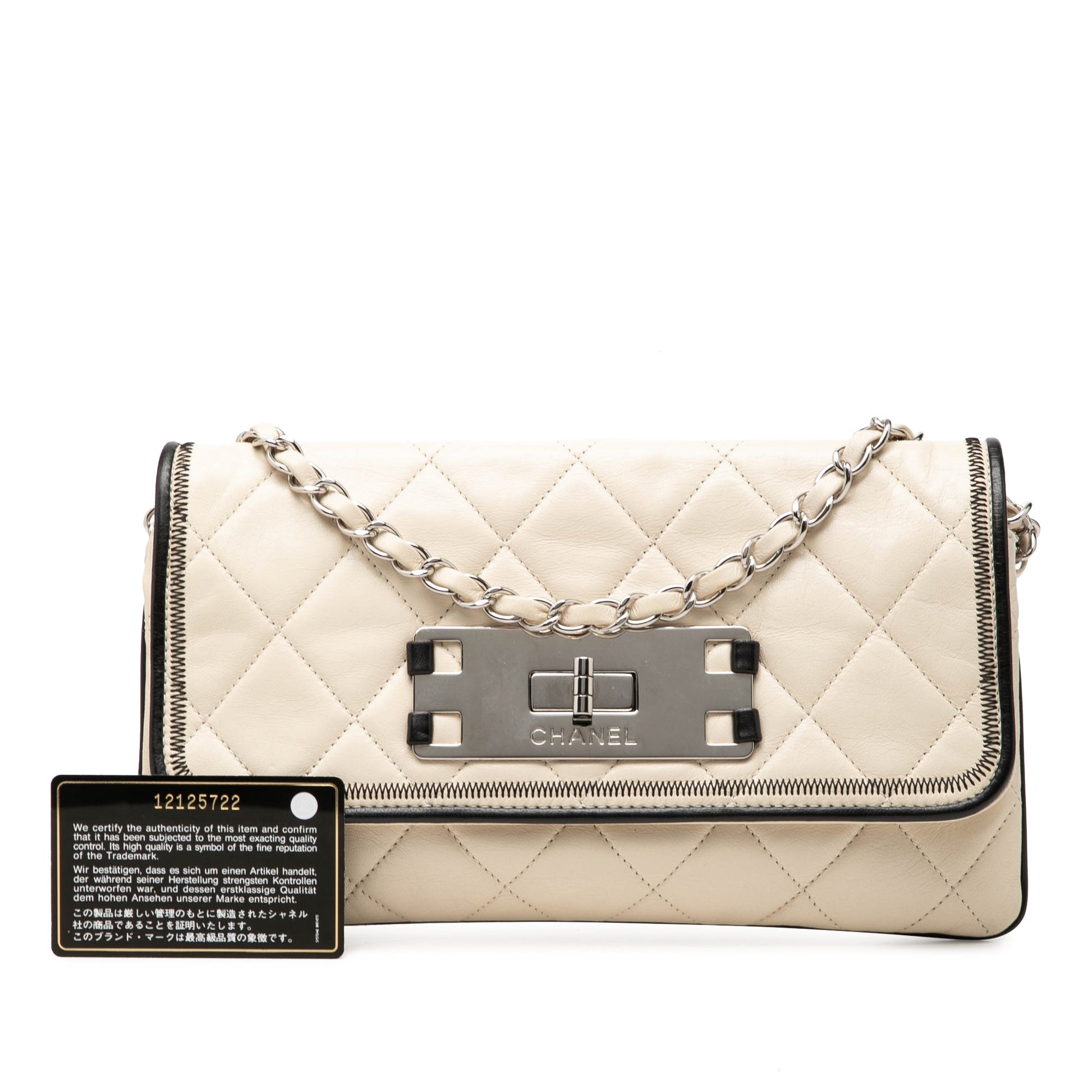 Chanel Quilted Lambskin Reissue East West Flap