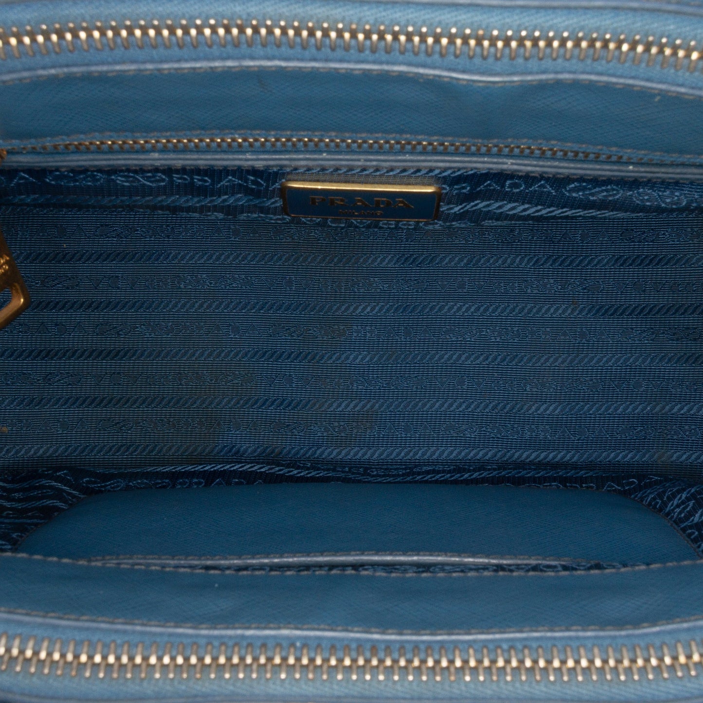 Prada Small Saffiano Lux Galleria Double Zip Satchel