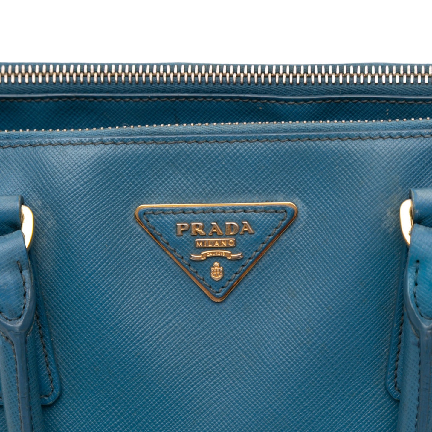 Prada Small Saffiano Lux Galleria Double Zip Satchel