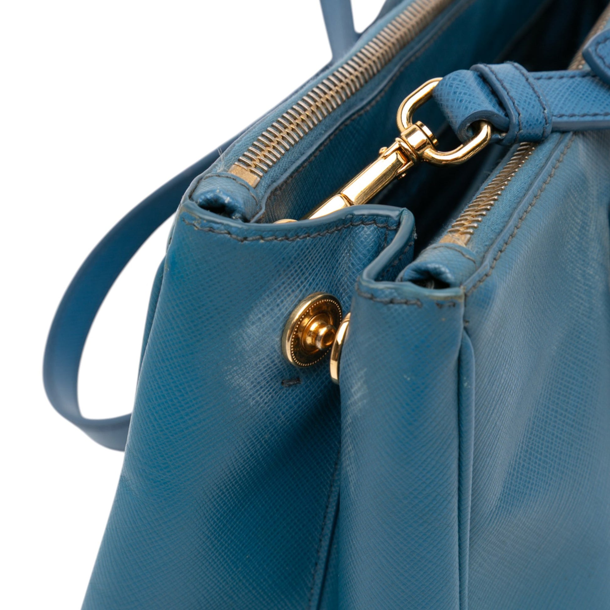 Prada Small Saffiano Lux Galleria Double Zip Satchel