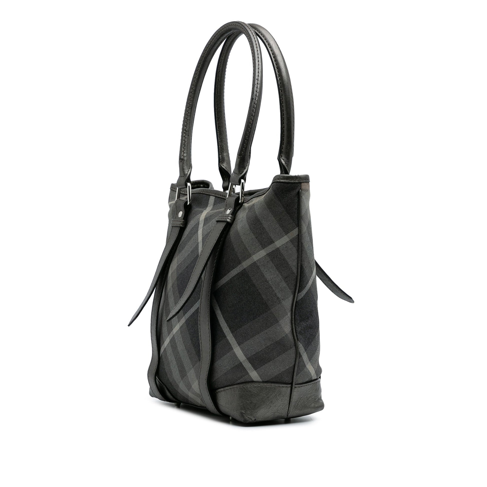 Burberry Shimmer Check Canvas Tote