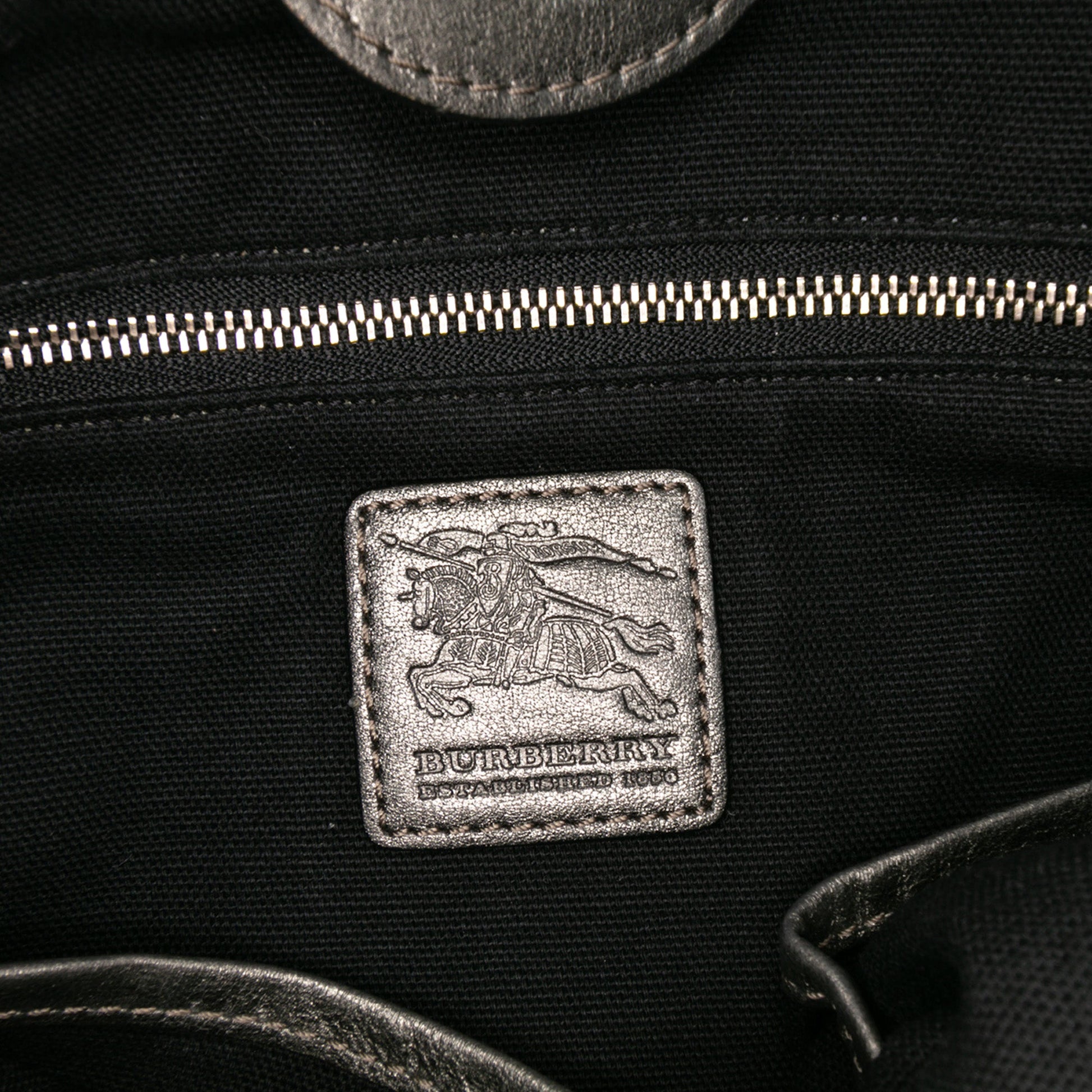 Burberry Shimmer Check Canvas Tote